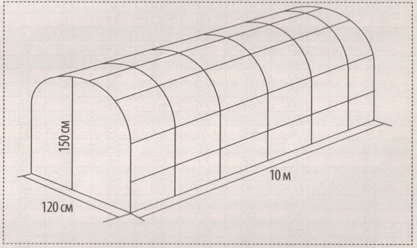 Парник для огурцов своими руками чертеж