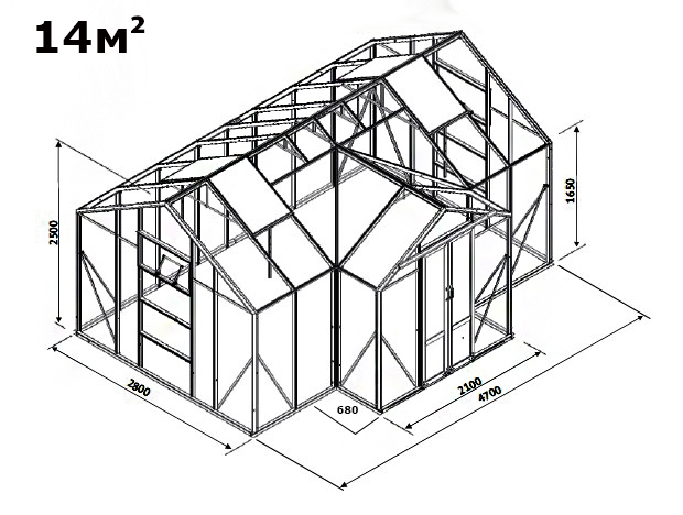 Теплица английская проект